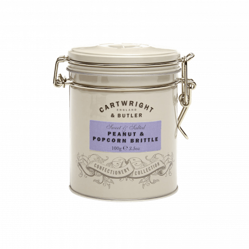 Cartwright & Butler Peanut & Popcorn Brittle in Tin