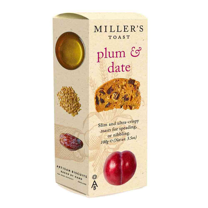 Artisan Biscuits Miller's Toast Plum & Date 100g