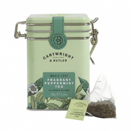 Cartwright & Butler Whole Leaf Fragrant Peppermint Tea Bags in Tin 30g [5331]
