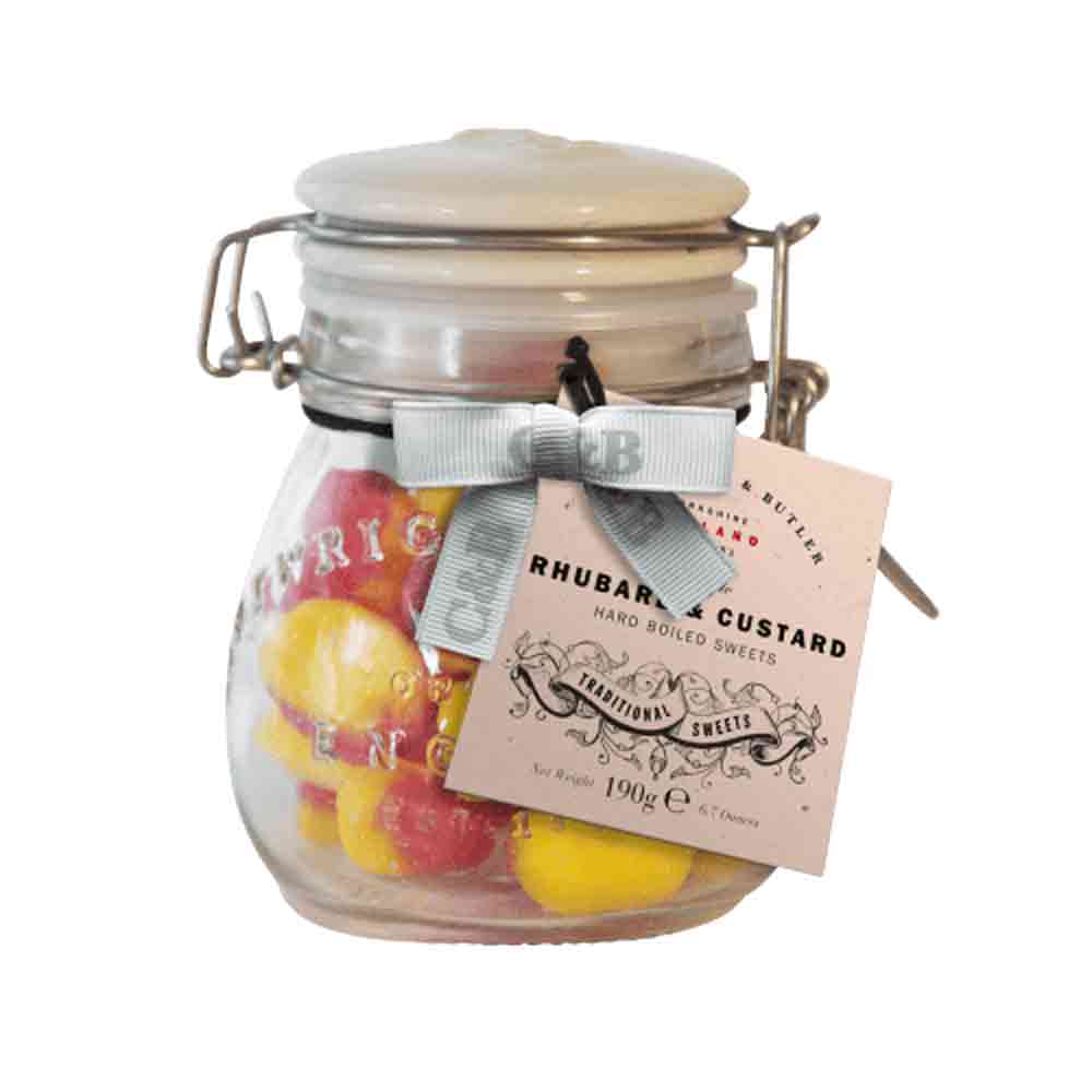 Cartwright & Butler Rhubarb & Custard Sweets in Jar 190g