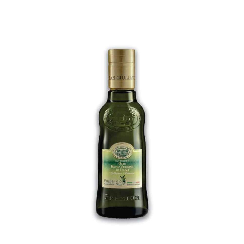 San Giuliano biologico Organic Extra Virgin Olive Oil 250 ml green glass bottle