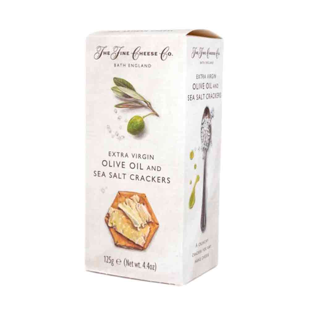 The Fine Cheese Co Sea Salt and Extra Virgin Olive Oil Crackers 125g