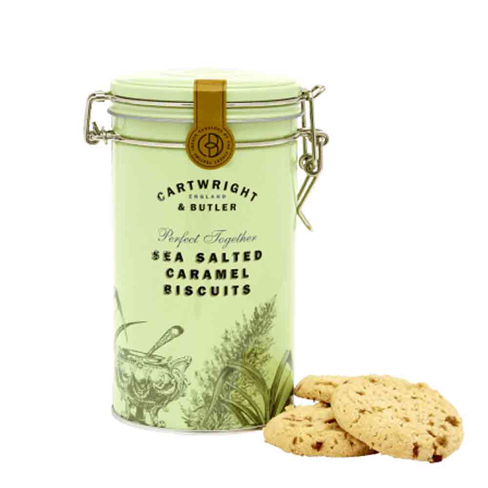 Cartwright & Butler Sea Salted Caramel Biscuits in Tin 200g