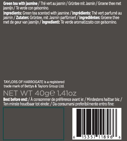 Taylors of harrogate green tea with jasmine ingredients: green tea scented with jasmine