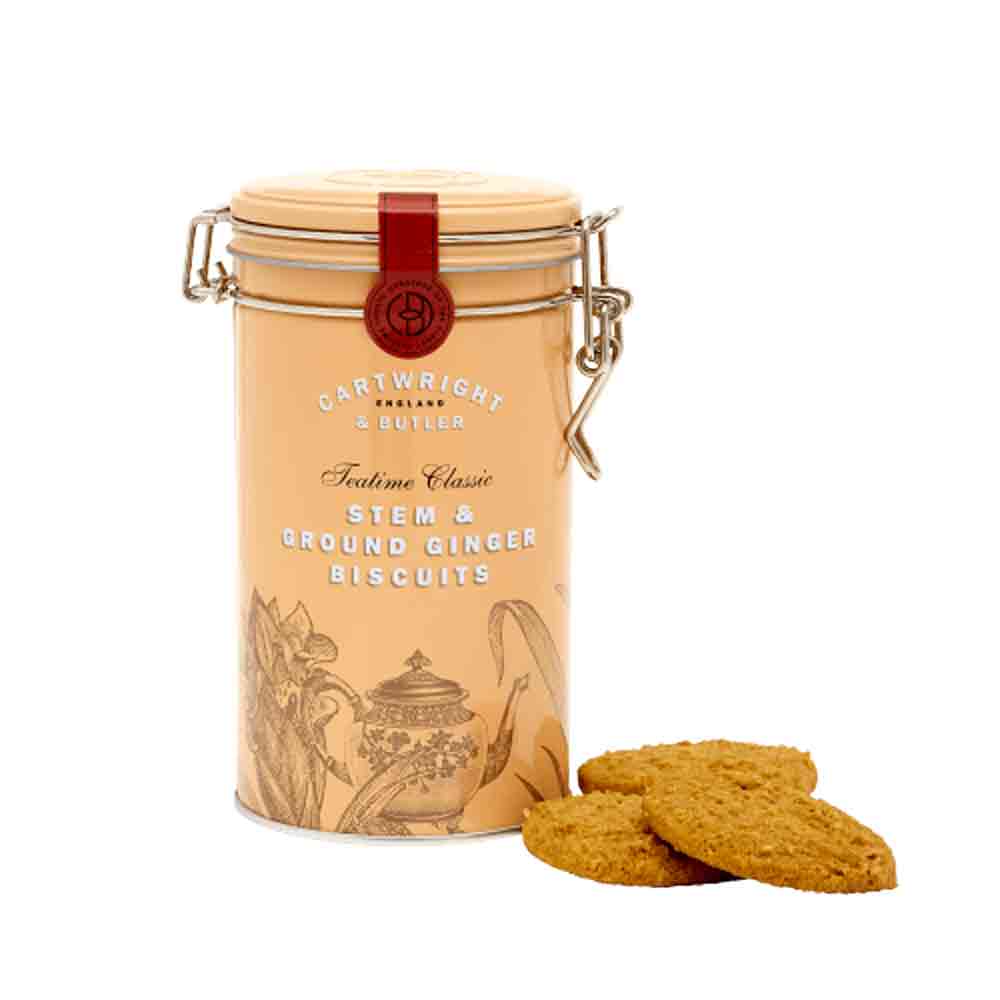 Cartwright & Butler Stem Ginger Biscuits in Tin 200g