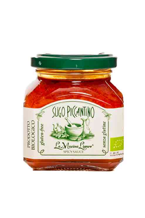 La Macina Ligure Organic Spicy Tomato Sauce 180g