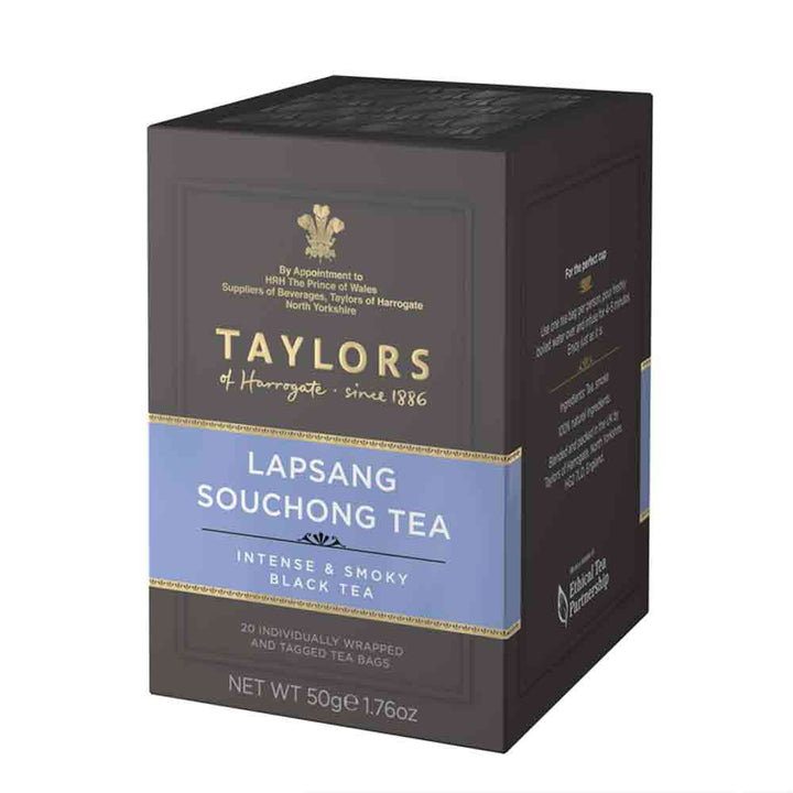 Lapsang Souchong tea bags Taylors of Harrogate