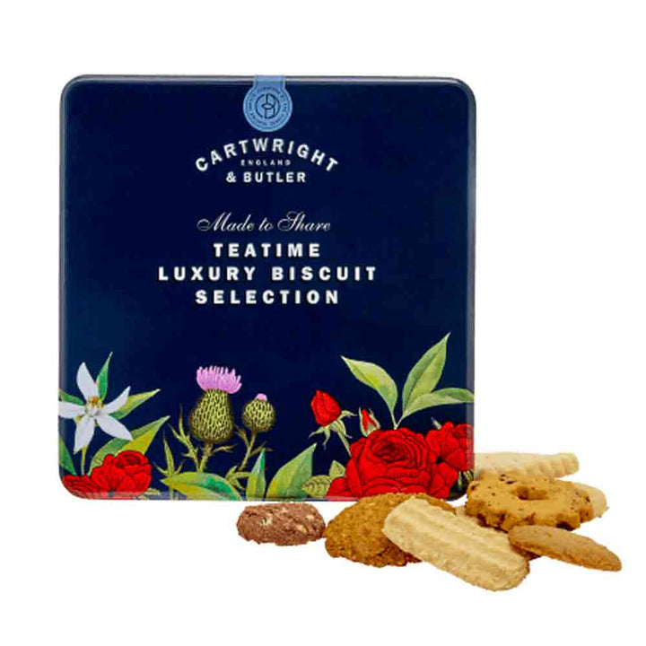 Cartwright & Butler Teatime Luxury Biscuit Selection in Square Tin 200g