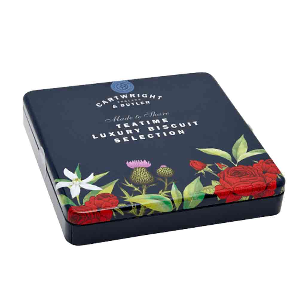 Cartwright & Butler Teatime Luxury Biscuit Selection in Square Tin 200g