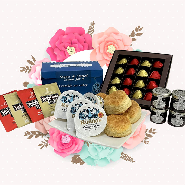 Mother's Day Cream Tea + Heart Shape Chocolates