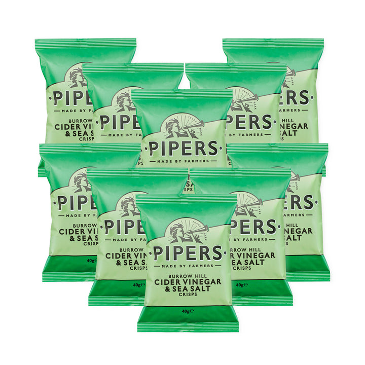 wholesale pipers crisps cider vinegar and sea salt potato chips in 40 gram packets