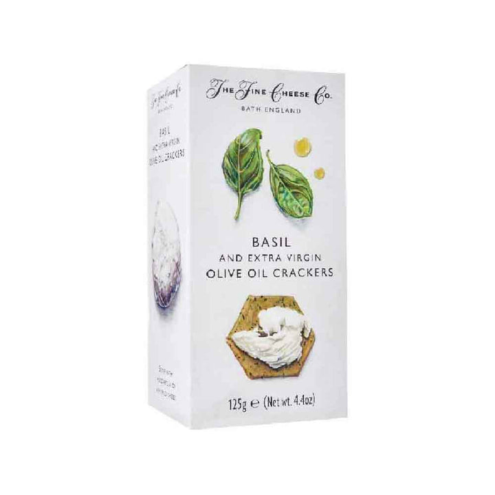 The Fine Cheese Co Basil and Extra Virgin Olive Oil Crackers 125g