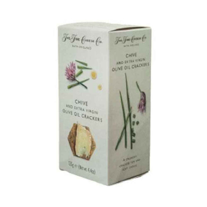 The Fine Cheese Co Chive and Extra Virgin Olive Oil Crackers 125g