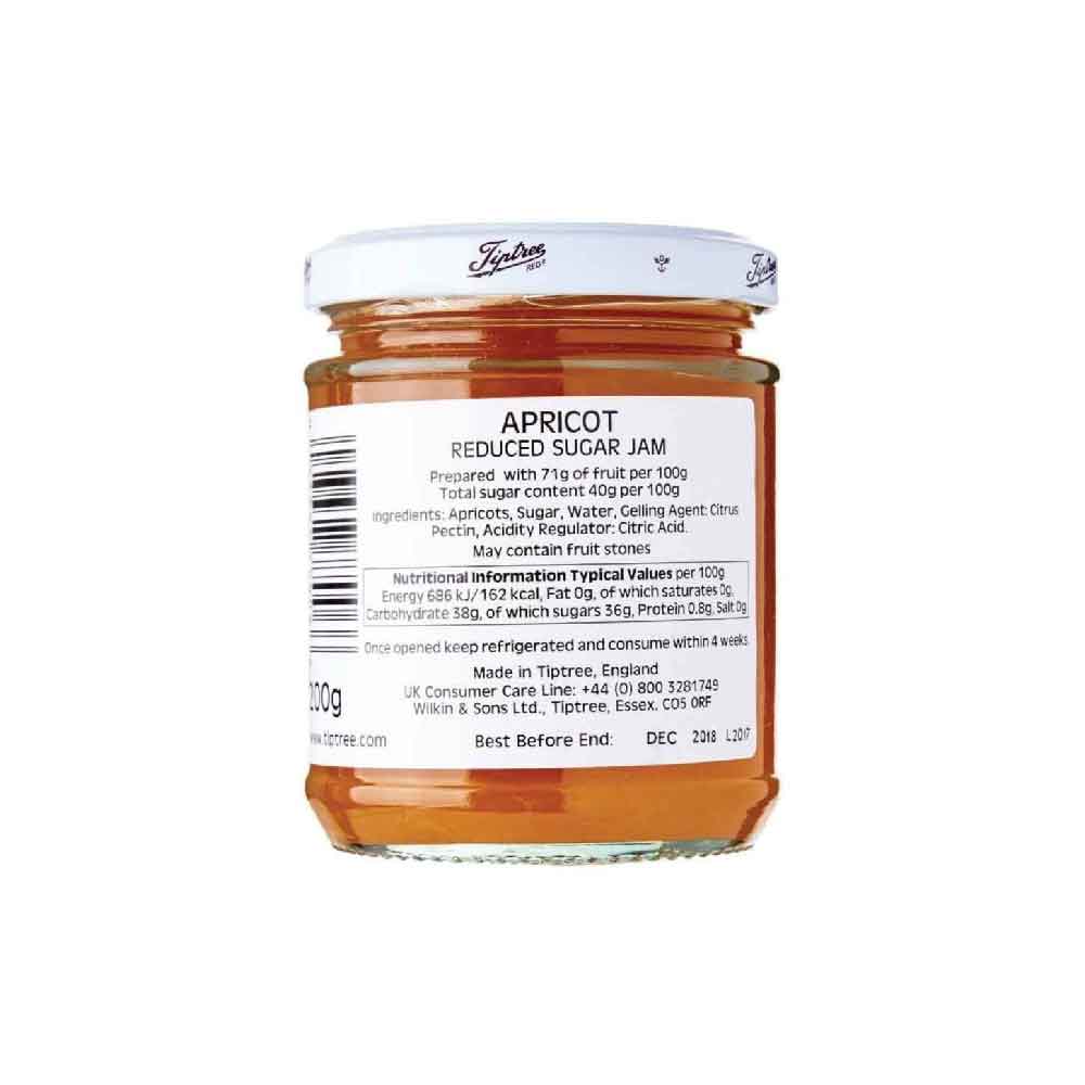 Tiptree Reduced Sugar Apricot Jam 200g