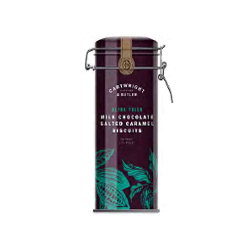 Cartwright & Butler Ultra Thick Milk Chocolate Salted Caramel Biscuits 190g (BB 22 July 2025)