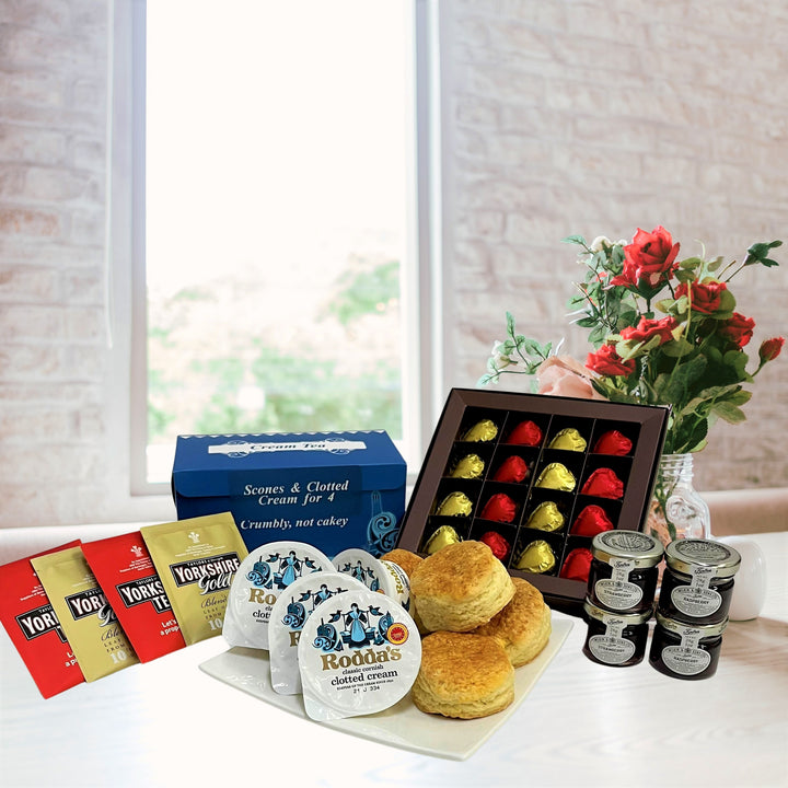 Mother's Day Cream Tea + Heart Shape Chocolates