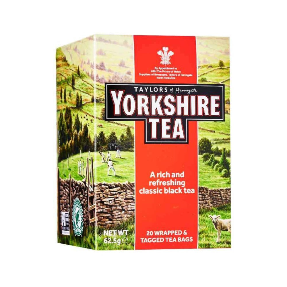 Yorkshire Tea 20 tea sachets in a stylist designed box